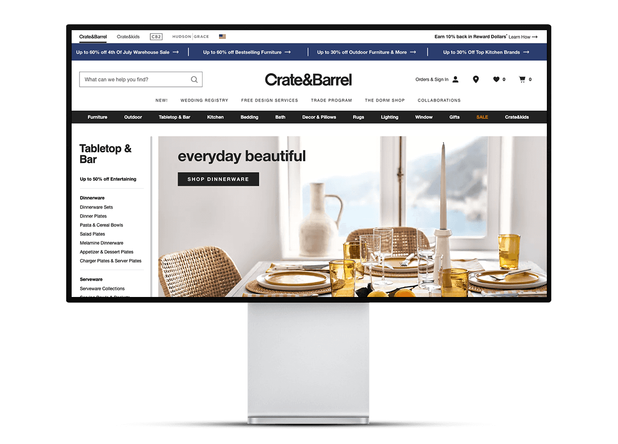Crate & Barrel Refactor