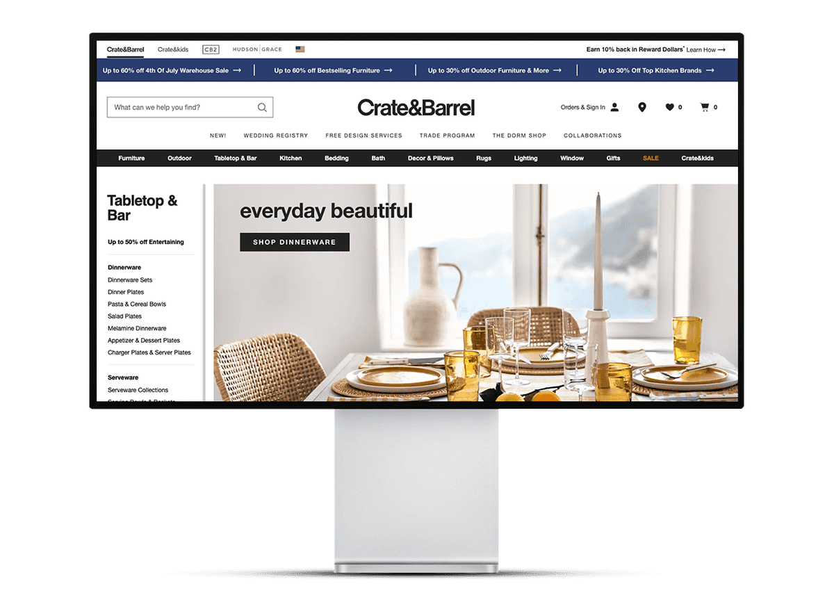 Crate & Barrel Refactor