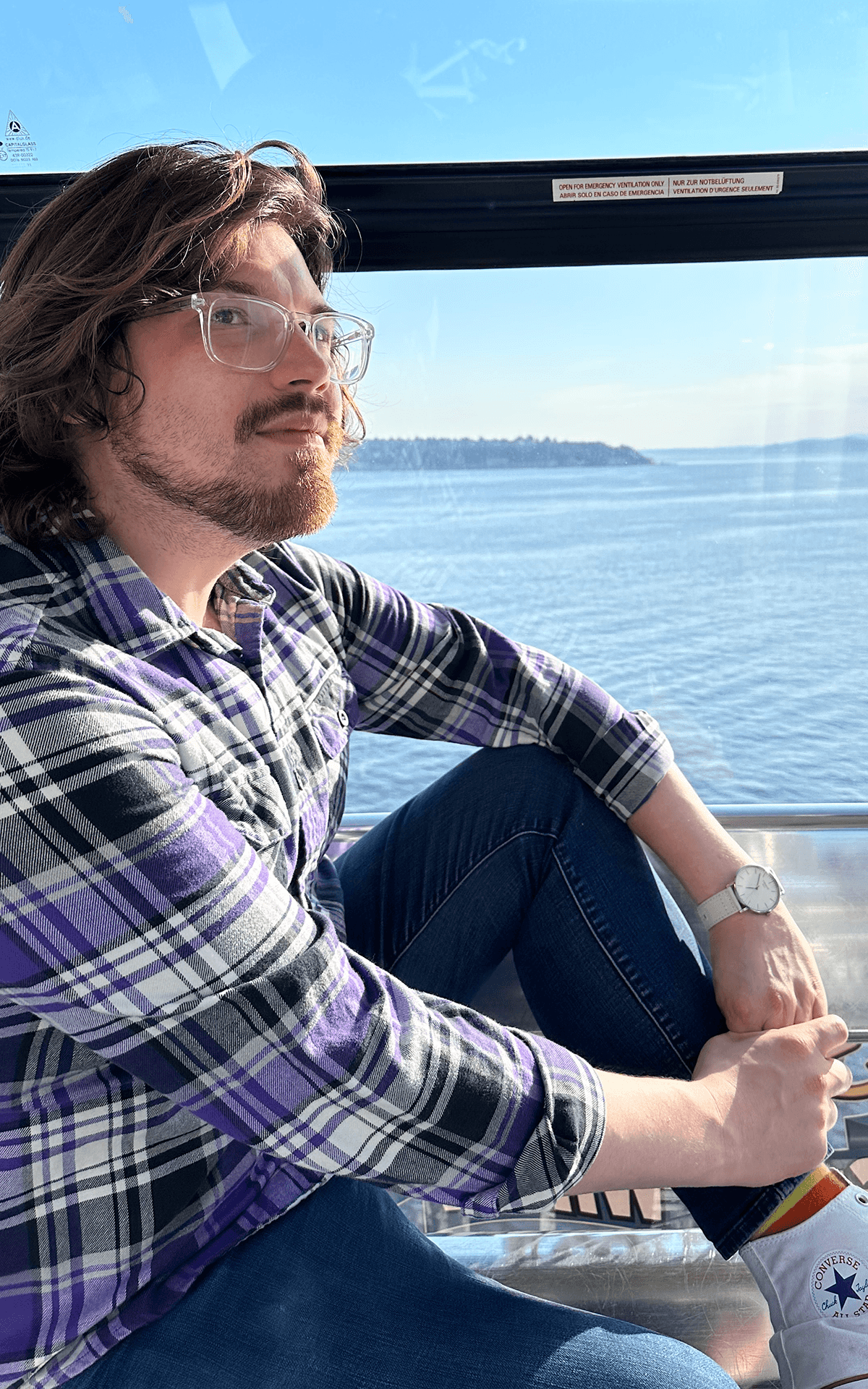 Jon in a ferris wheel