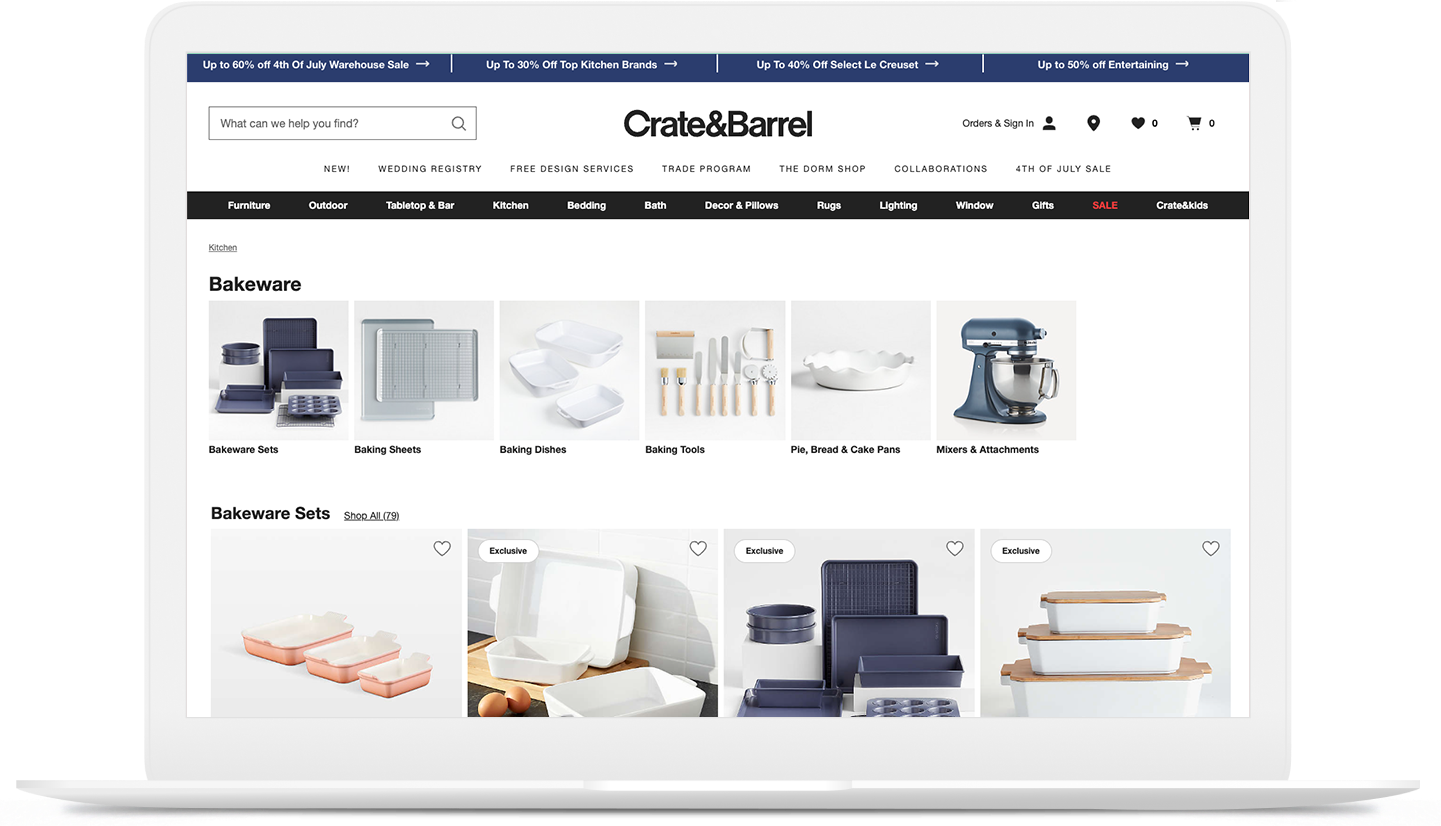 Crate & Barrel Bakeware