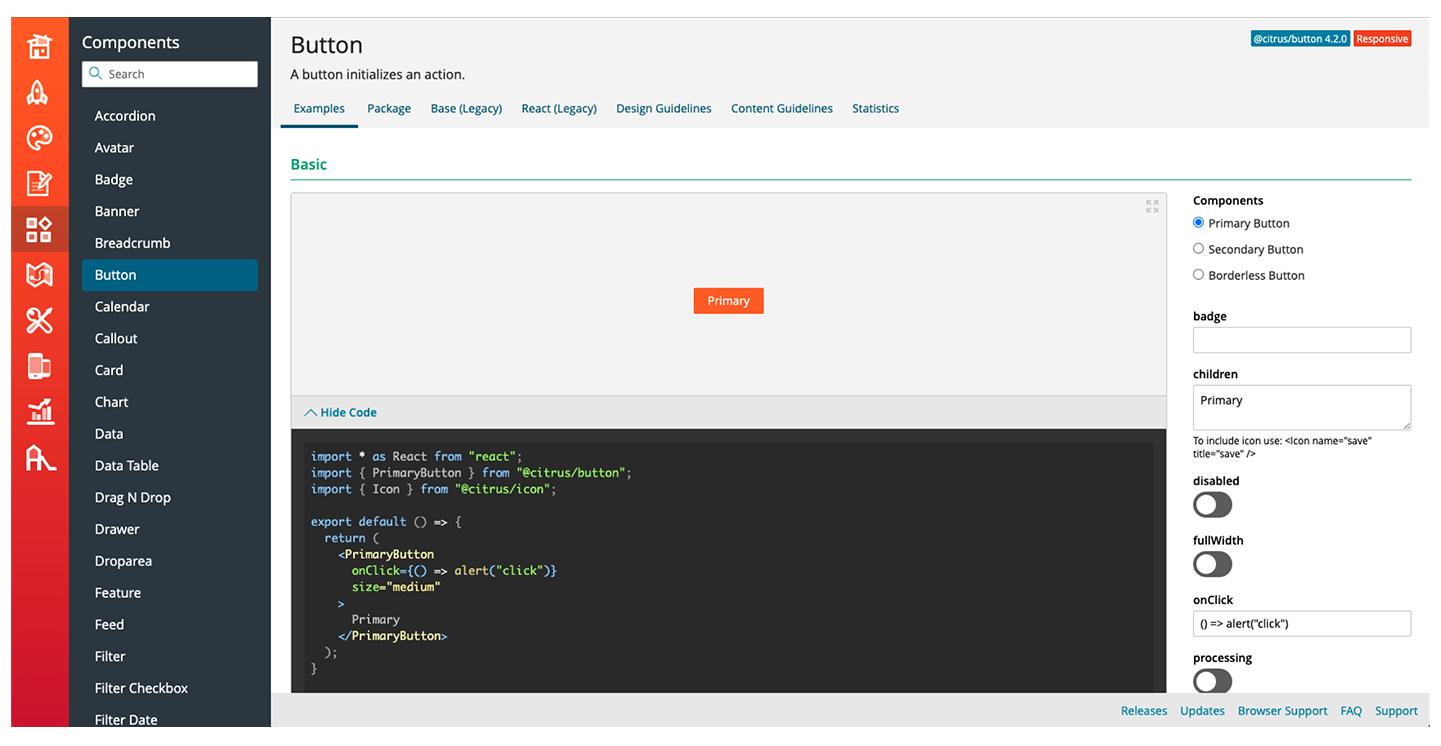 Paylocity Design System Button