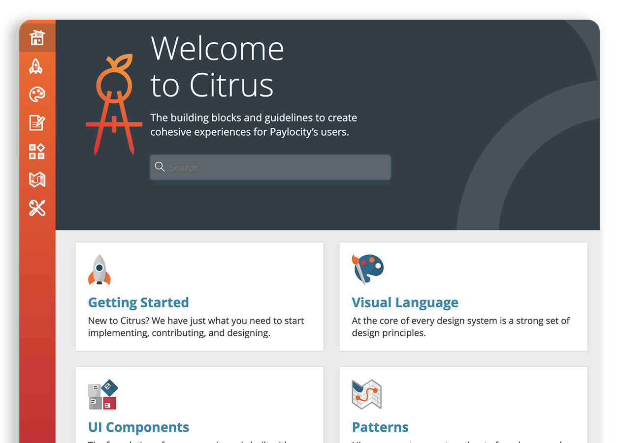 Paylocity Design System, also known as Citrus